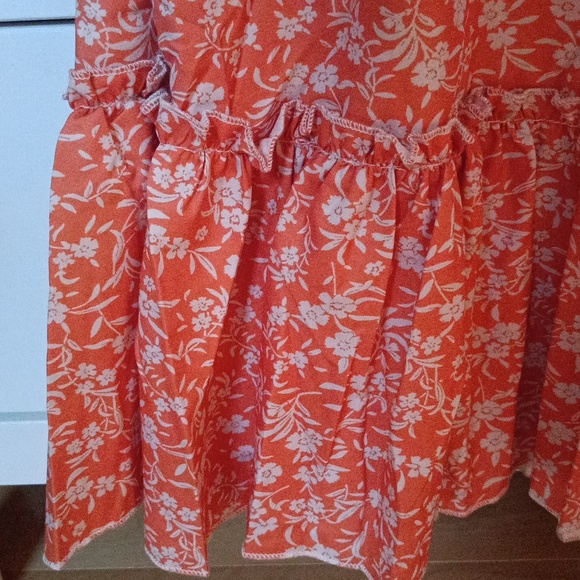 SHEIN Women's Short Sleeve Floral Print Ruffled Hem Dress New - Picture 10 of 12